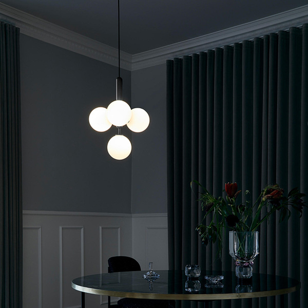 Подвесной светильник RAFFIN 4 White Black ImperiumLoft