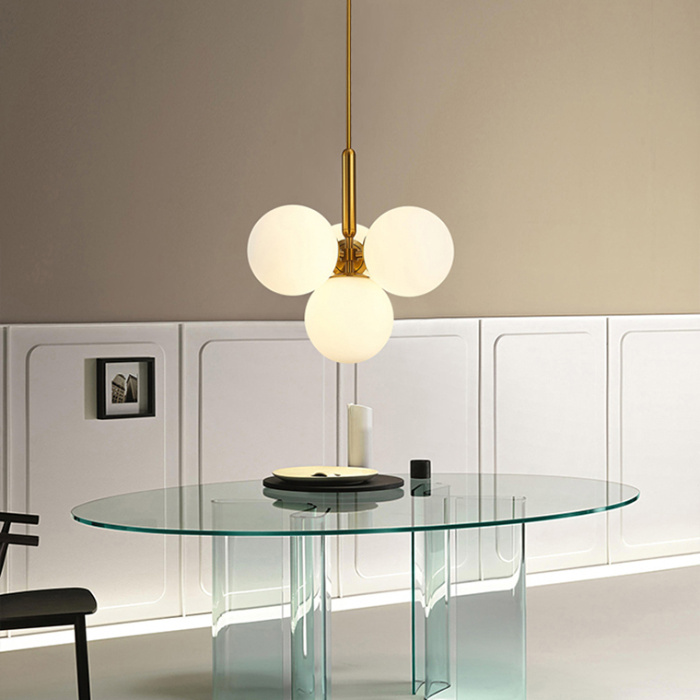 Подвесной светильник RAFFIN 4 White Black ImperiumLoft