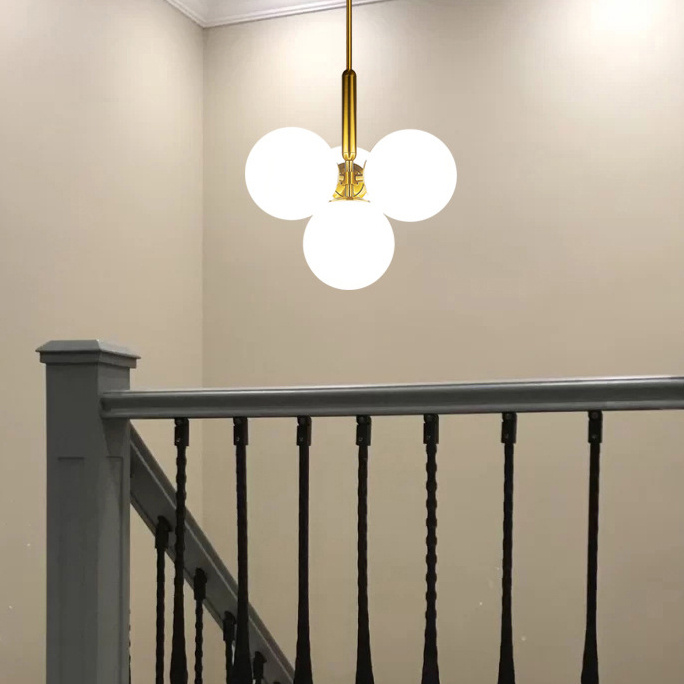 Подвесной светильник RAFFIN 4 White Black ImperiumLoft