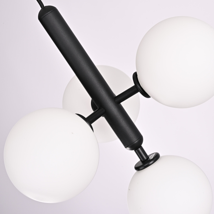 Подвесной светильник RAFFIN 4 White Black ImperiumLoft