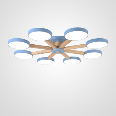 Потолочная люстра TURNA 8 Blue ImperiumLoft