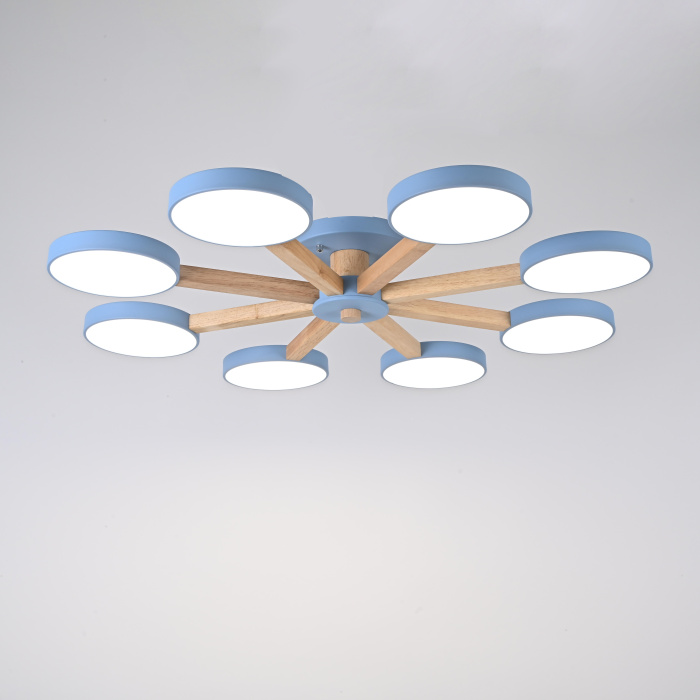 Потолочная люстра TURNA 8 Blue ImperiumLoft