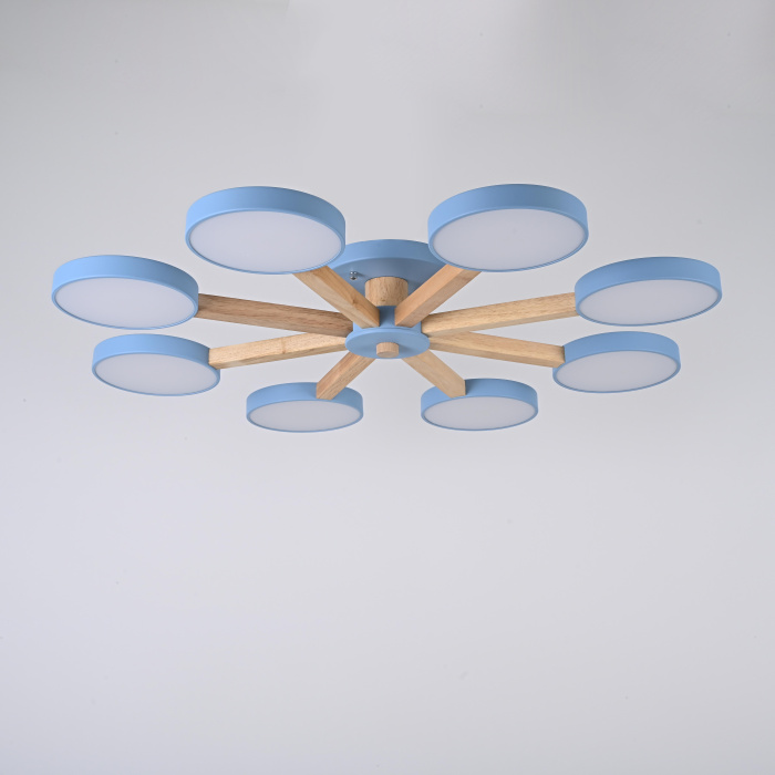 Потолочная люстра TURNA 8 Blue ImperiumLoft