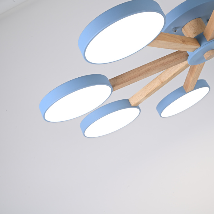 Потолочная люстра TURNA 8 Blue ImperiumLoft