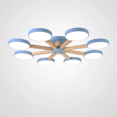 Потолочная люстра TURNA 8 Blue ImperiumLoft