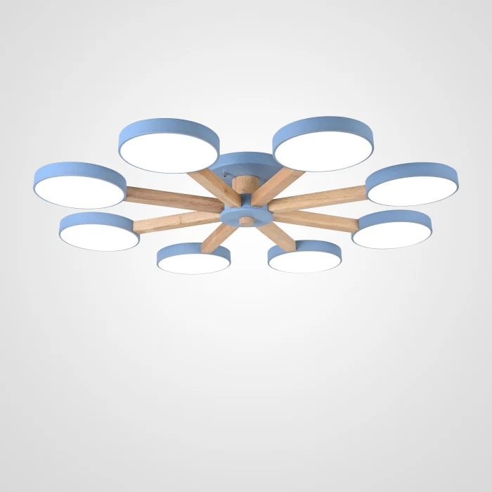 Потолочная люстра TURNA 8 Blue ImperiumLoft