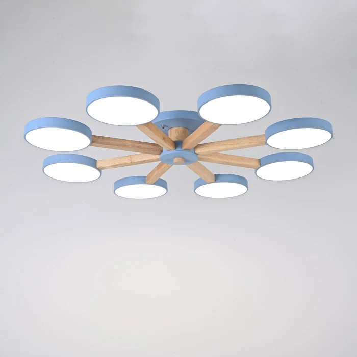 Потолочная люстра TURNA 8 Blue ImperiumLoft