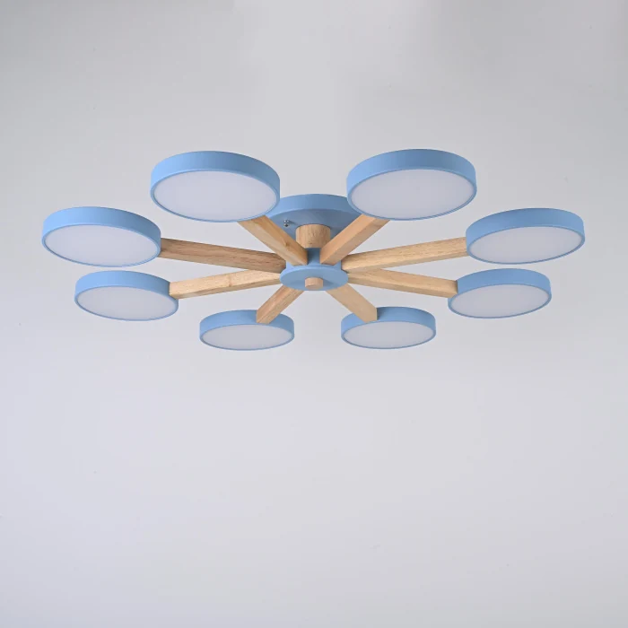 Потолочная люстра TURNA 8 Blue ImperiumLoft