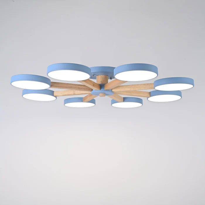 Потолочная люстра TURNA 8 Blue ImperiumLoft