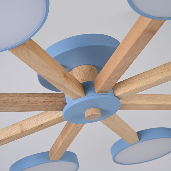 Потолочная люстра TURNA 8 Blue ImperiumLoft