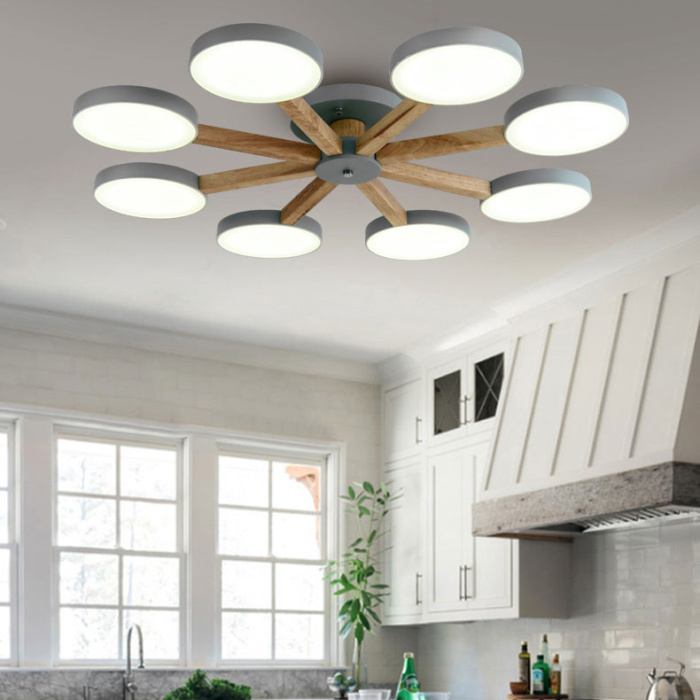 Потолочная люстра TURNA 8 Blue ImperiumLoft