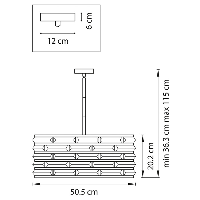 Люстра на штанге Amerigo LIGHTSTAR 746068