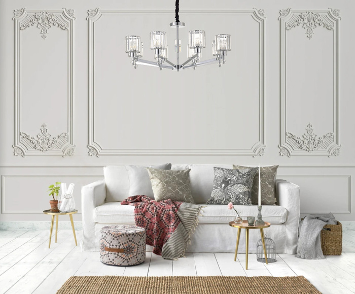 Подвесной светильник ADORN ESCADA 691/8S (Chrome)