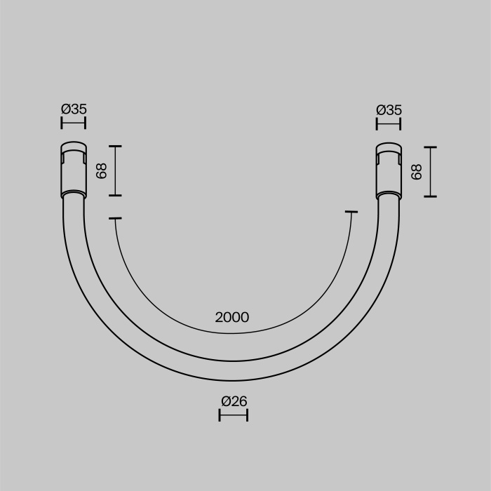Трековый светильник Maytoni Tau TR154-1-27W3K-BS
