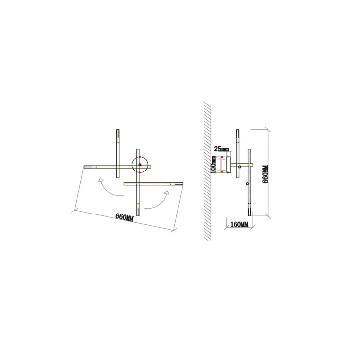 Бра VL5534W14 Vele Luce