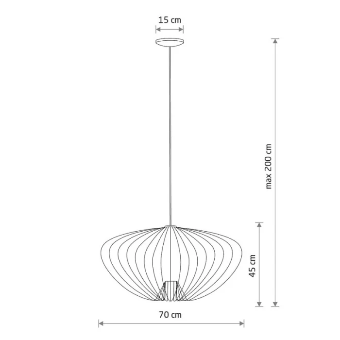 Подвесной светильник Nowodvorski Pumpkin L Wood 11494