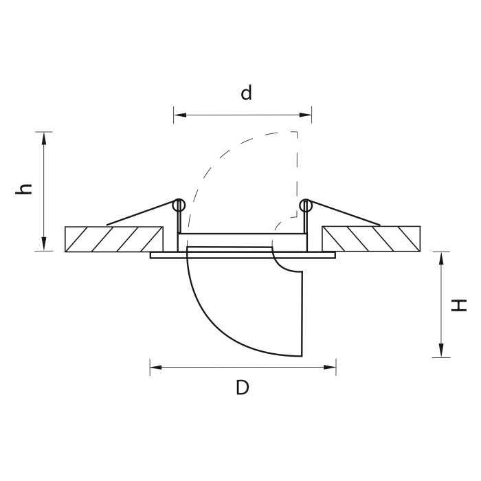 Встраиваемый светильник BRACCIO LIGHTSTAR 11060