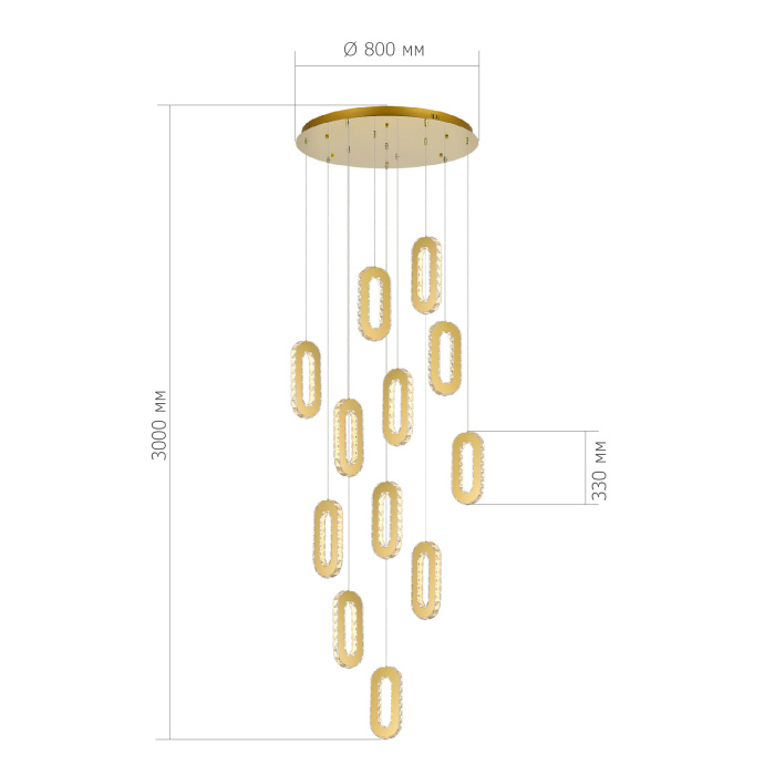 Подвесной светильник ST LUCE ALLUNGO SL6506.203.12