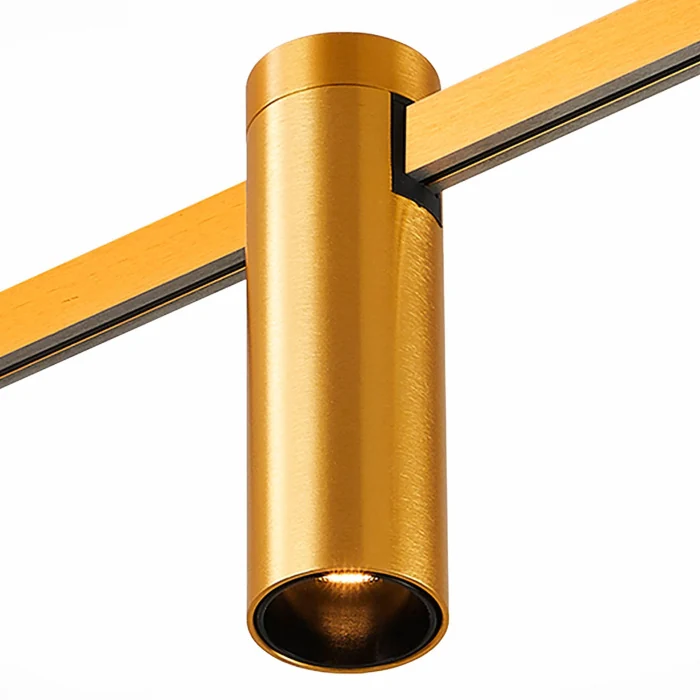 Магнитный трековый светильник FARM Золотистый LED 1*5W 4000K 230Lm Ra90 60 IP20 D35xH1 ST810.246.05
