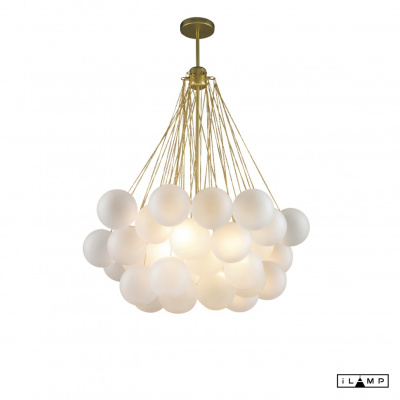Подвесная люстра iLamp GLOBE 10099P/3-D800 GOLD&amp;WHITE