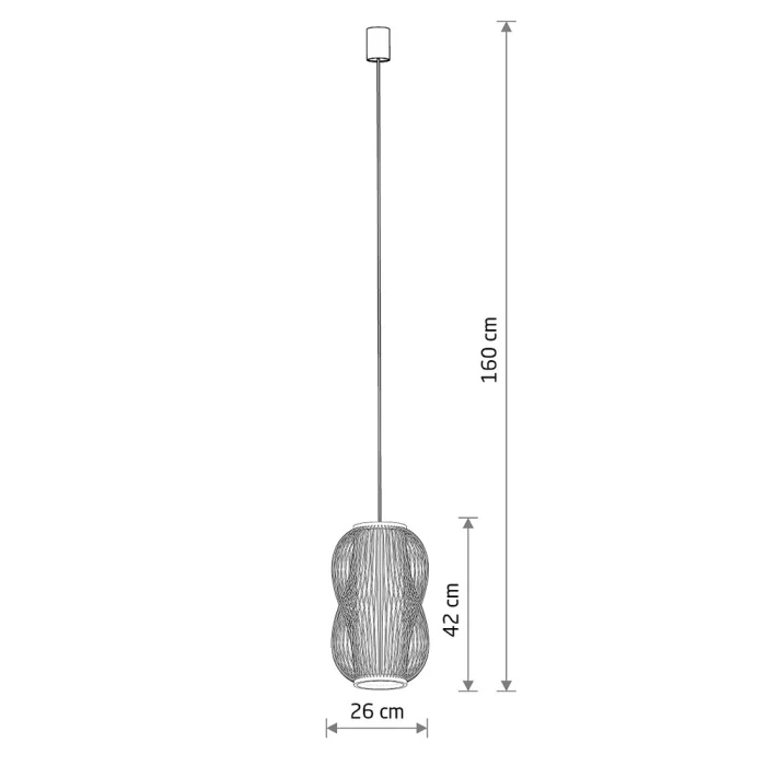 Подвесная люстра Nowodvorski Puket M Wood 11161