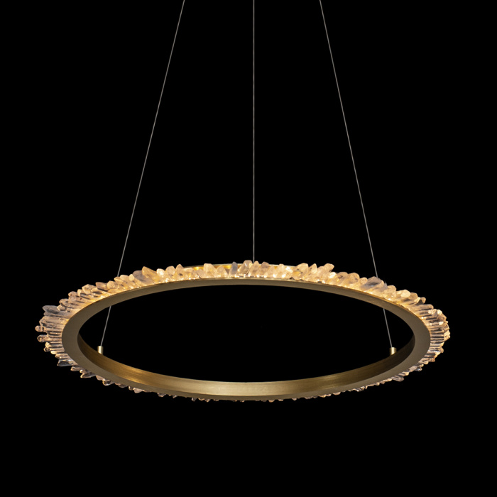 Подвесной светильник Delight Collection Quartz Halo MD20020154-1B satin gold