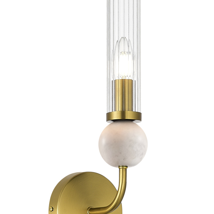 Светильник настенный ST-Luce латунь/прозрачный E14 1*40W SL1244.301.01