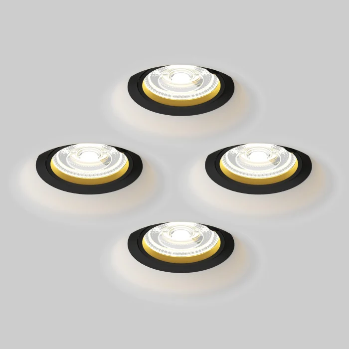 Рамка скрытого монтажа лампочек и LED модулей MR16 в натяжной потолок Lightstar Anello 112007