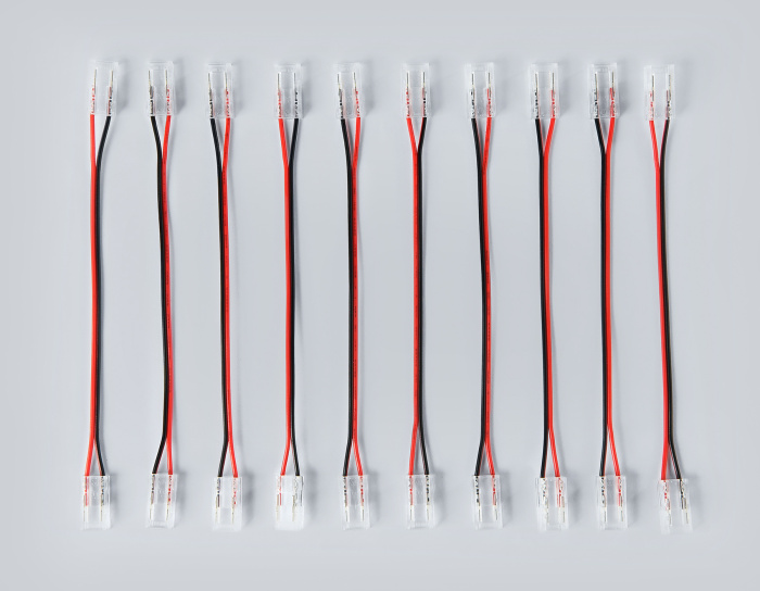 Соединитель гибкий двухсторонний для светодиодной ленты COB 12/24V (2 конт.) 150 мм GS7901 (10шт) Ambrella light GS7901