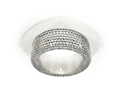 Комплект встраиваемого светильника с композитным хрусталем Ambrella light XC6512040