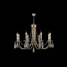 Люстра Crystal Lux VICTORIA SP8 GOLD/AMBER