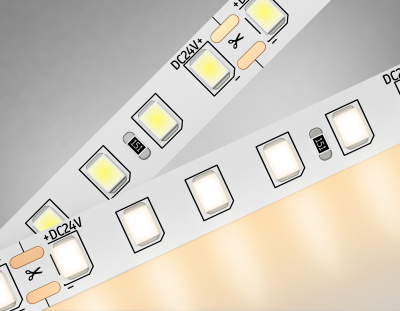 Светодиодная лента Ambrella Light GS3101 2835 120Led /10W m/ 24V IP20 3000K 5m Ambrella light GS3101