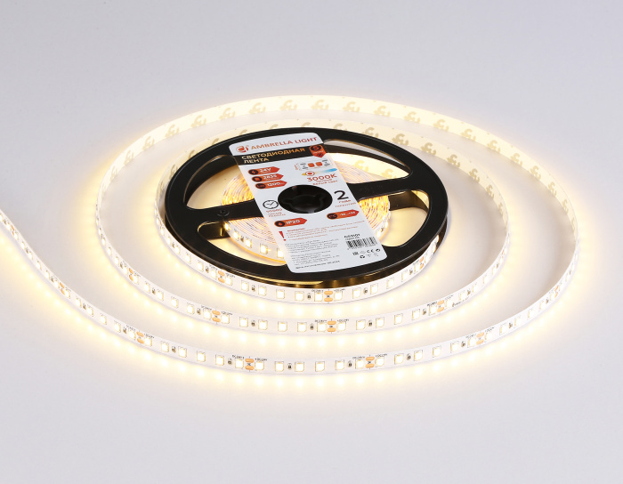 Светодиодная лента Ambrella Light GS3101 2835 120Led /10W m/ 24V IP20 3000K 5m Ambrella light GS3101