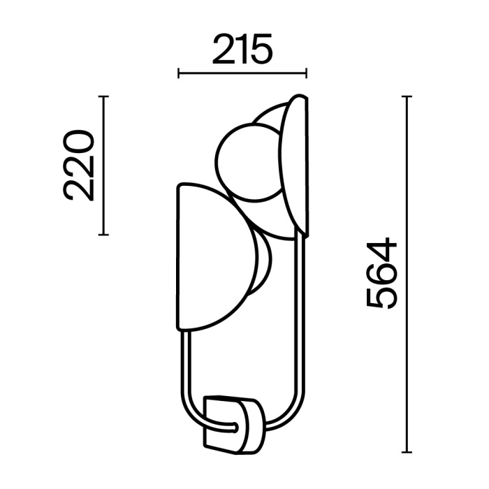 Бра Maytoni Tropic MOD164WL-02BS1