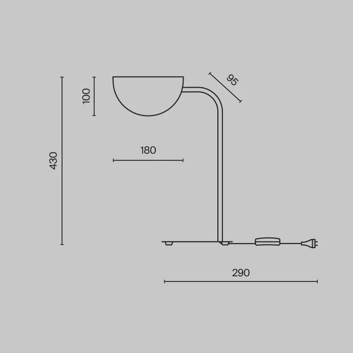 Настольная лампа Maytoni Mollis MOD126TL-01B