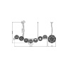 Подвесной светильник Maytoni Reels MOD268PL-07B