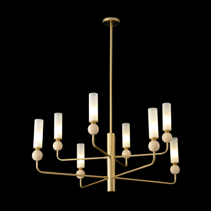 Люстра на штанге Crystal Lux SIMPLY SP8 BRASS