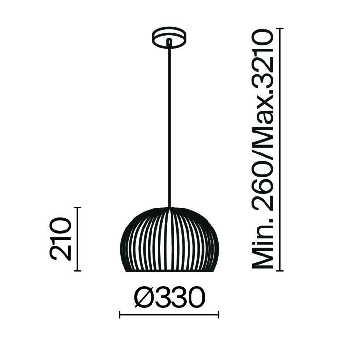Подвесной светильник Maytoni Roots MOD195PL-01W