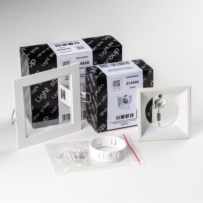 Комплект со светильником Lightstar Domino D51606WMOD