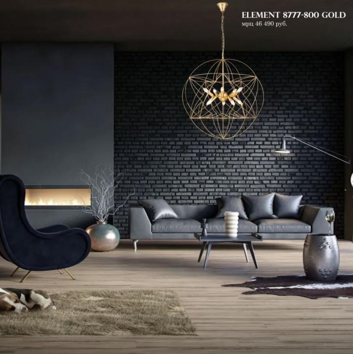 Подвесная люстра iLamp Triumph 6120-1200 GOLD