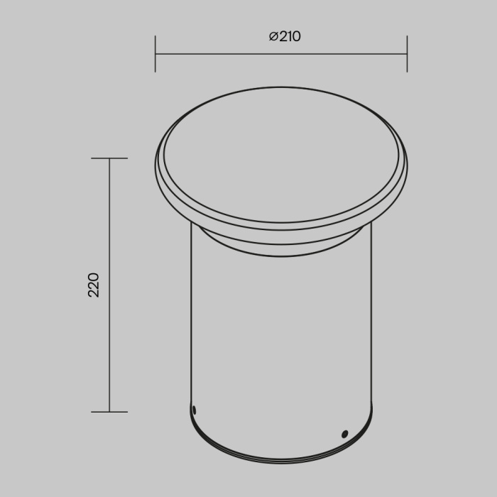 Садово-парковый светильник Maytoni Grip O460FL-L10GF3K