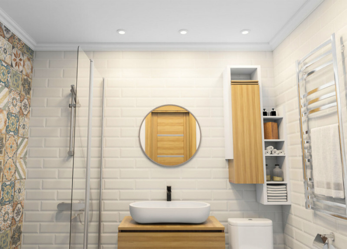 Влагозащищенный светильник Denkirs FACET DK3016-WH