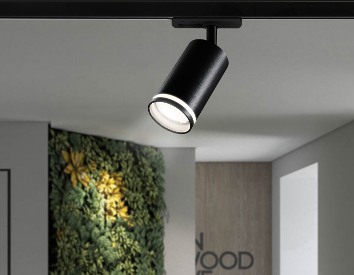 Трековый однофазный светильник со сменной лампой Ambrella light GL5202