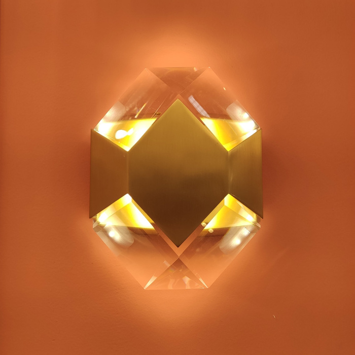 Бра Cloyd BRIOLETTE W1 / выс. 16 см - латунь светл. (арт.20175)