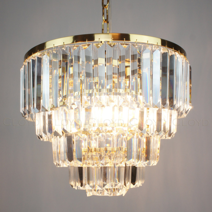 Люстра Cloyd ORDINAL-B C4 / Ø40 см - золото (арт.10803)