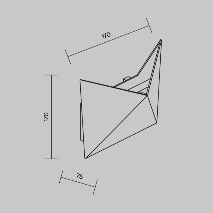 Уличный настенный светильник Maytoni Beekman O802WL-L7B