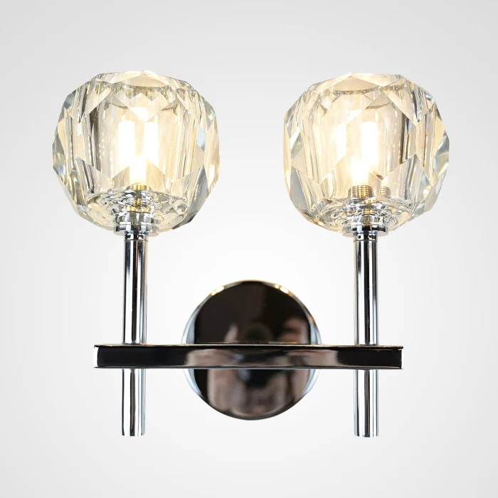 Бра Boule de Cristal Double Sconce Chrome ImperiumLoft