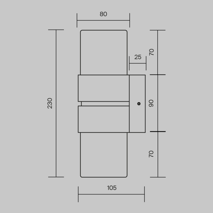 Настенный светильник Maytoni Torris MOD505WL-L12BS3K