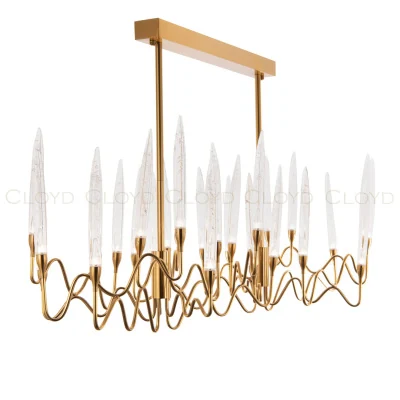 Люстра Cloyd ZOAR C26 / L120 см - латунь (арт.10407)