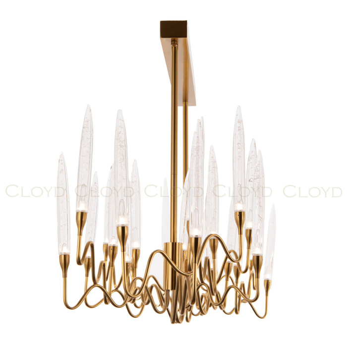 Люстра Cloyd ZOAR C26 / L120 см - латунь (арт.10407)
